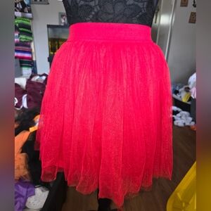 Spirit Neon Pink Layered Tulle Skater Skirt